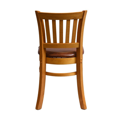 Manhattan Dining Chairs in Soft Oak with Bison Tan Seat (2 Pack)