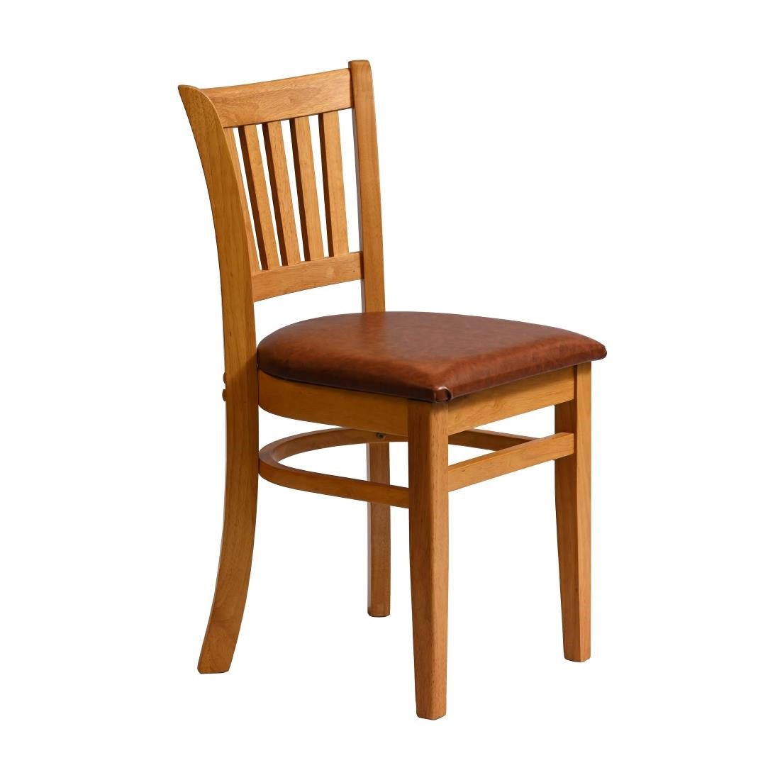Manhattan Dining Chairs in Soft Oak with Bison Tan Seat (2 Pack)