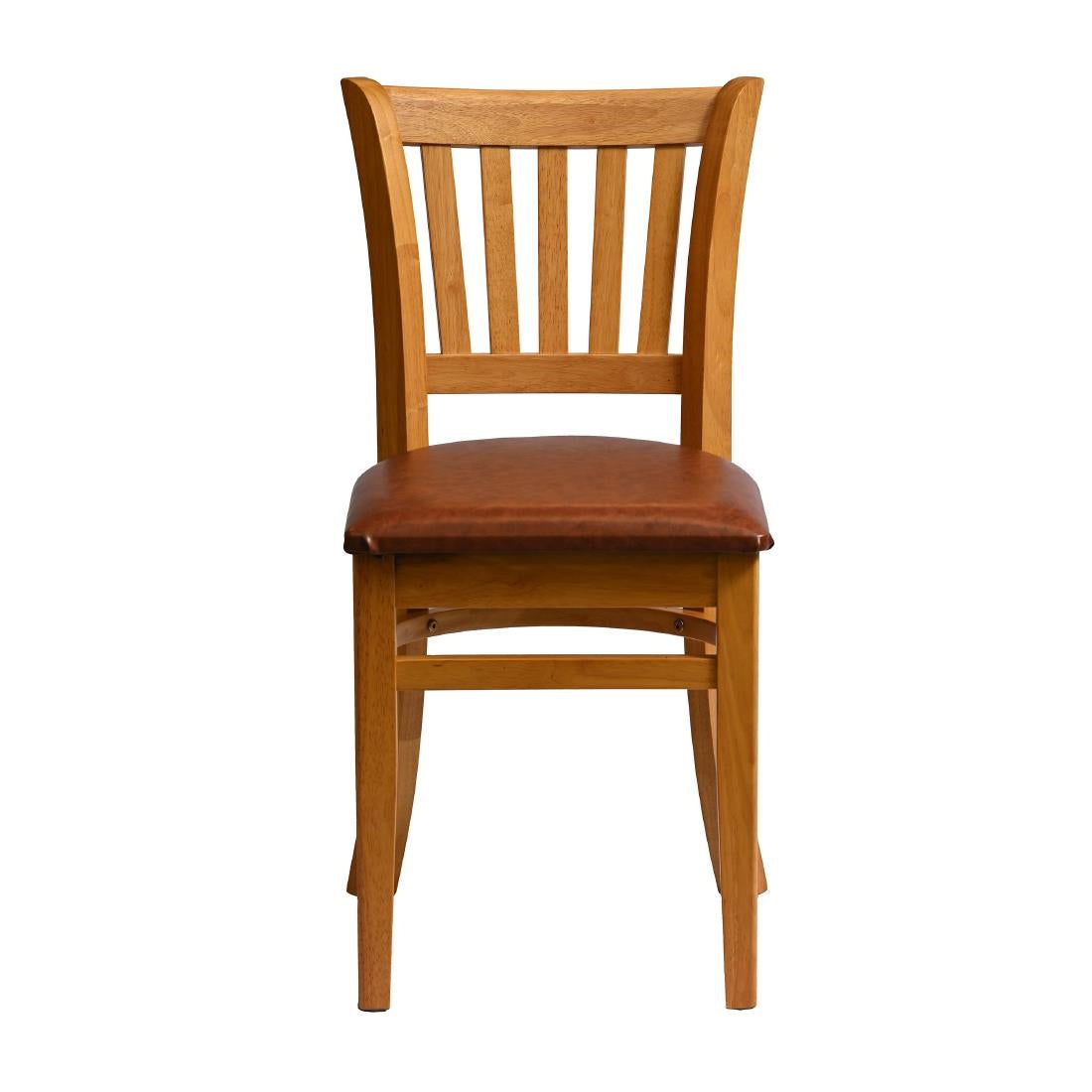 Manhattan Dining Chairs in Soft Oak with Bison Bordeaux Seat (2 Pack)