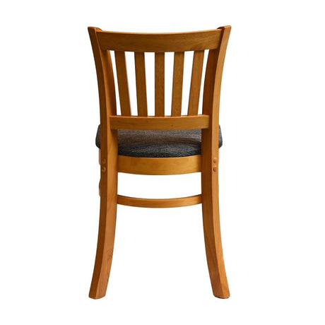 Manhattan Dining Chairs in Soft Oak with Shetland Smoke Seat (2 Pack)