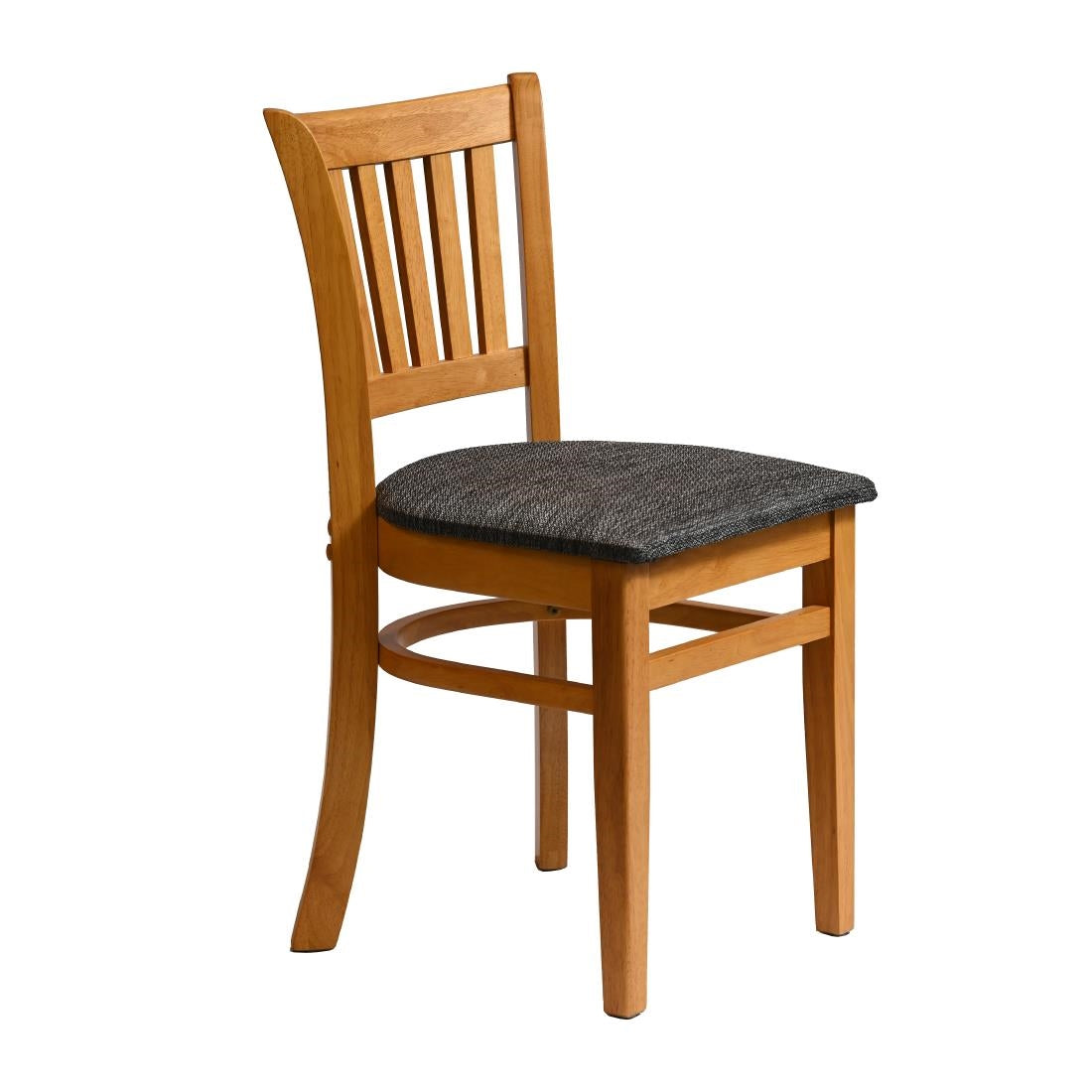 Manhattan Dining Chairs in Soft Oak with Shetland Smoke Seat (2 Pack)
