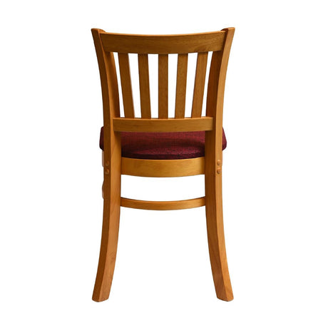 Manhattan Dining Chairs in Soft Oak with Shetland Scarlett Seat (2 Pack)