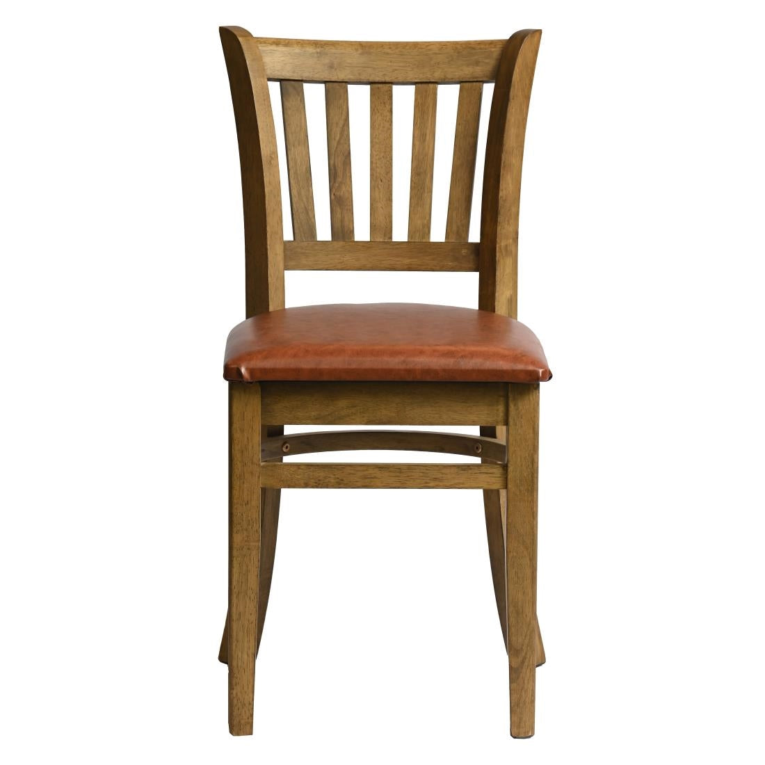 Manhattan Dining Chairs in Weathered Oak with Bison Tan Seat (2 Pack)