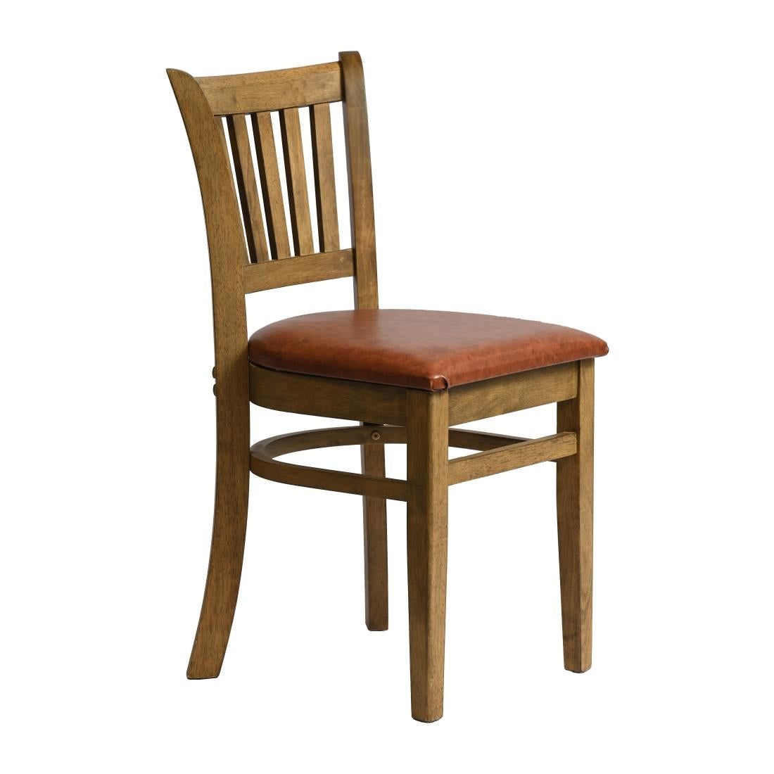 Manhattan Dining Chairs in Weathered Oak with Bison Tan Seat (2 Pack)