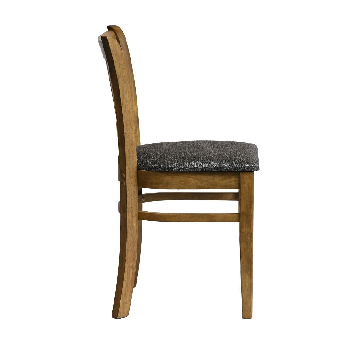 Manhattan Dining Chairs in Weathered Oak with Shetland Smoke Seat (2 Pack)
