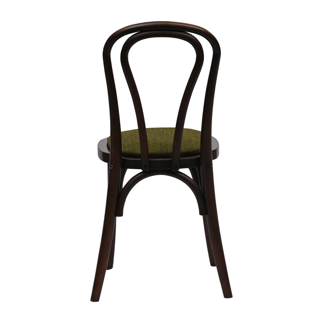 Hoop Back Dining Chairs in Dark Walnut with Shetland Forest Seat (2 Pack)