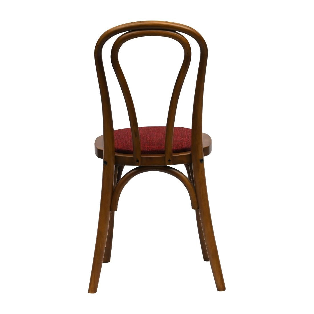 Hoop Back Dining Chairs in Weathered Oak with Shetland Scarlett Seat (2 Pack)
