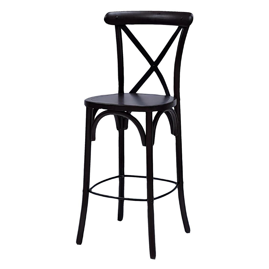 Bristol Bar Chair in Dark Walnut