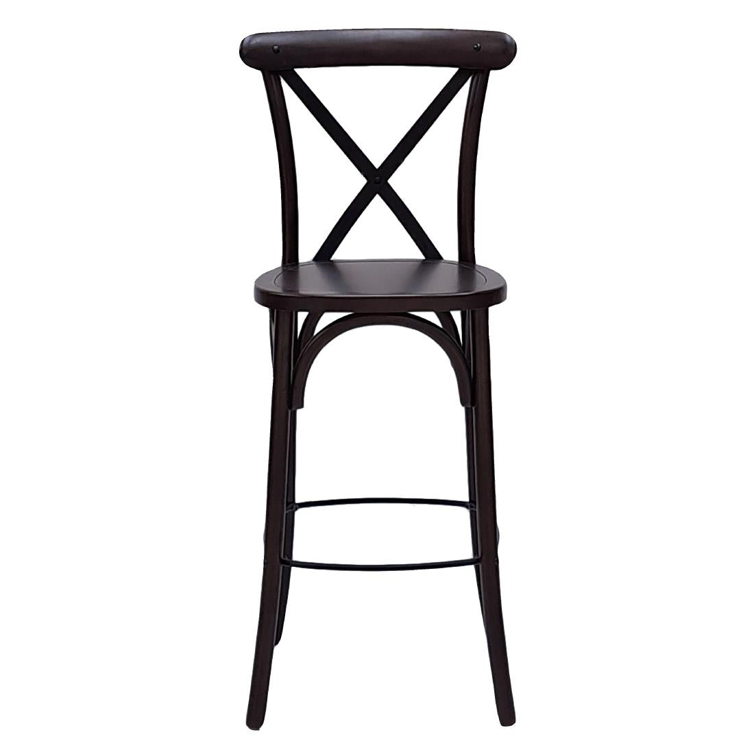 Bristol Bar Chair in Dark Walnut