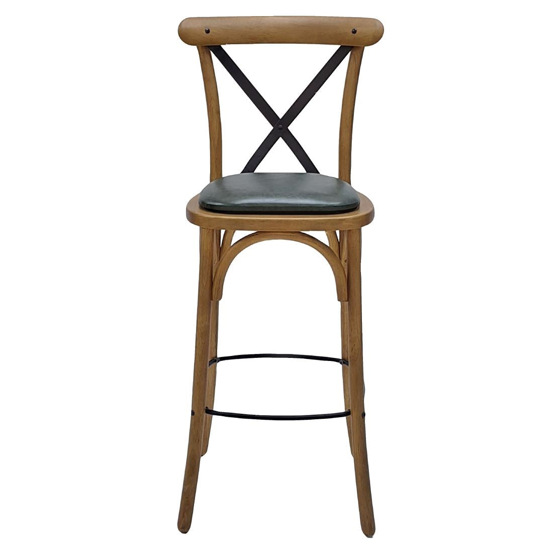 Bristol Bar Chair in Weathered Oak with Bison Cedar Seat