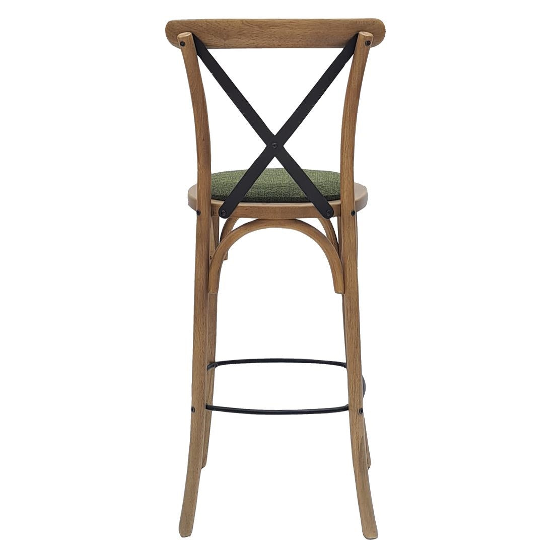 Bristol Bar Chair in Weathered Oak with Shetland Forest Seat