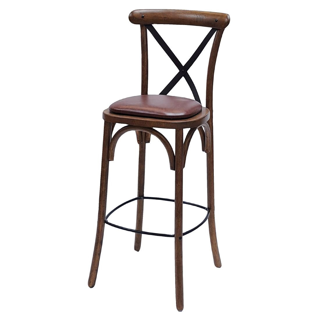 Bristol Bar Chair in Vintage with Bison Espresso Seat