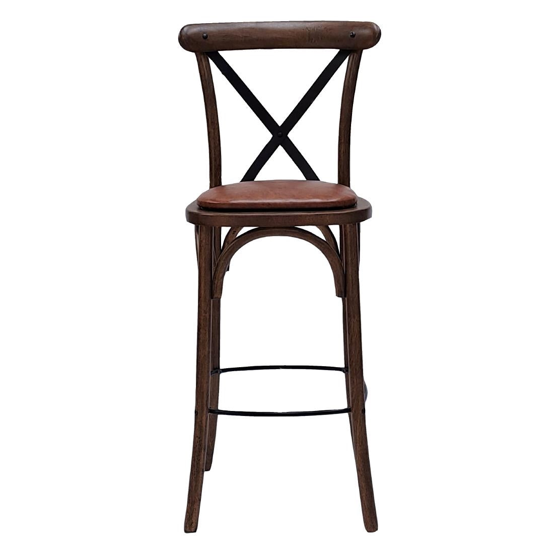 Bristol Bar Chair in Vintage with Bison Tan Seat