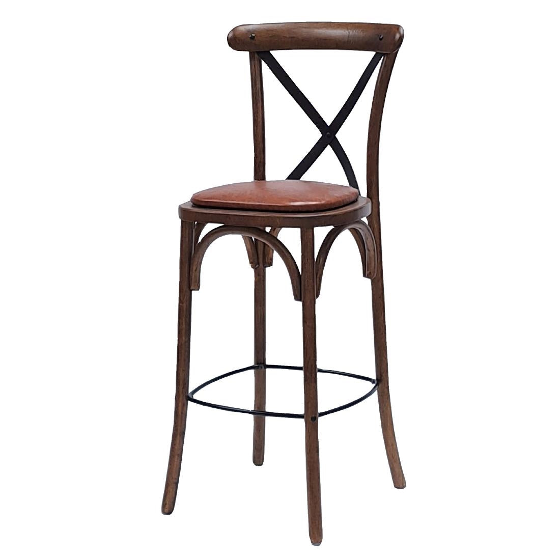 Bristol Bar Chair in Vintage with Bison Tan Seat