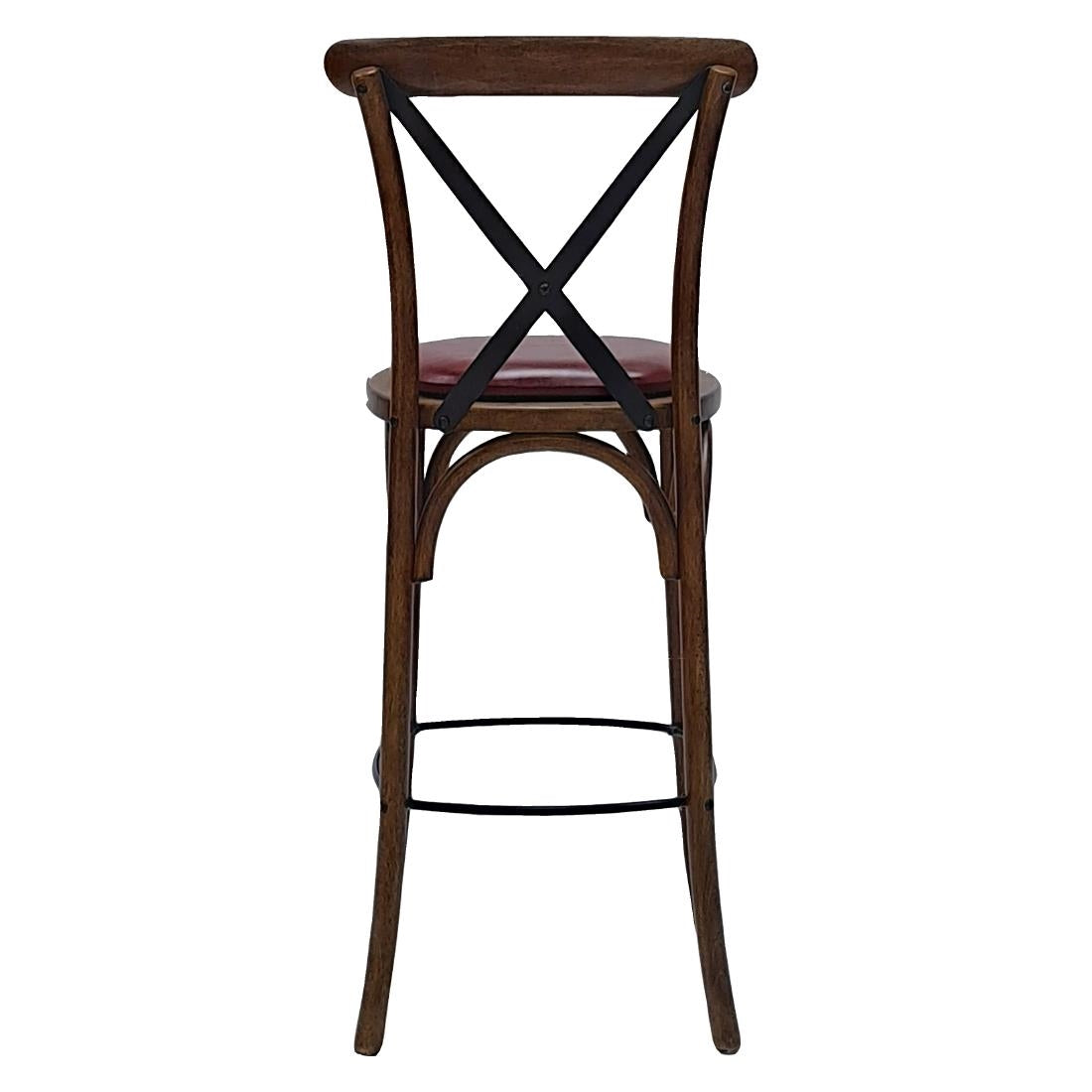 Bristol Bar Chair in Vintage with Bison Bordeaux Seat