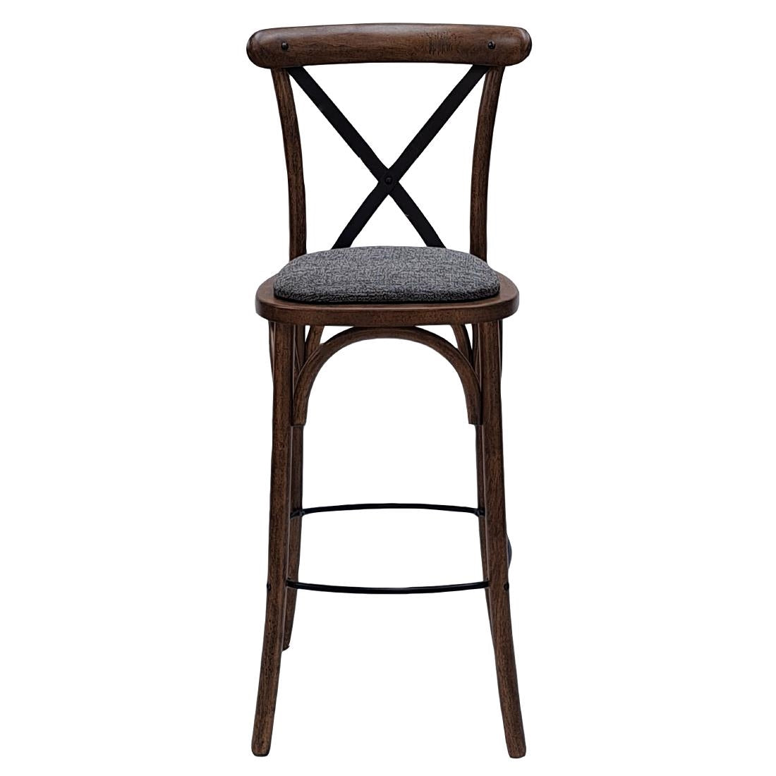 Bristol Bar Chair in Vintage with Shetland Smoke Seat