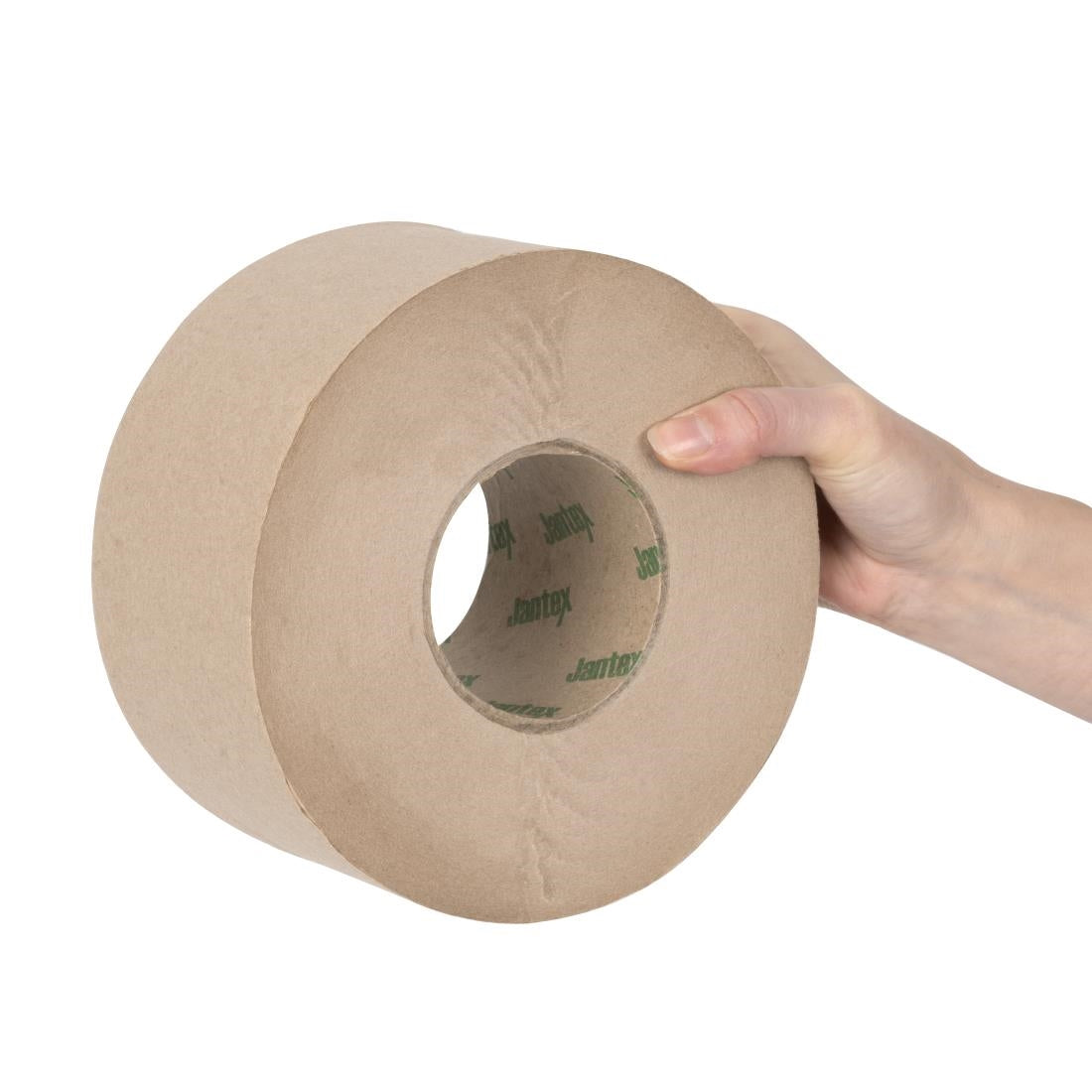 Jantex Green 100% Recycled Mini Jumbo Roll Refill 2ply - 150m (12 Pack)