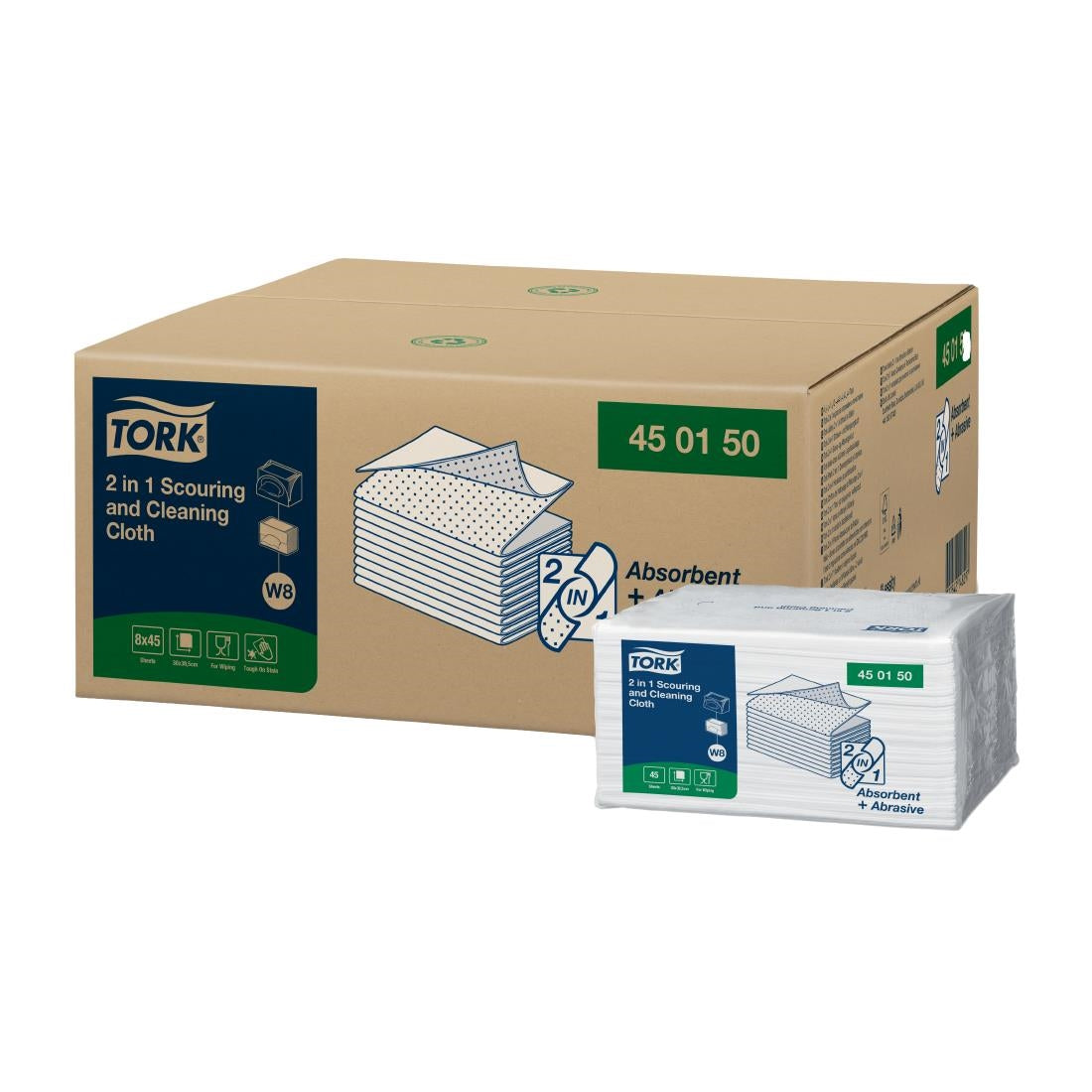 Tork 2 in 1 Scouring and Cleaning Cloths (360 Pack)