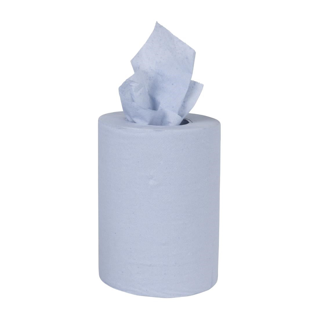 Nisbets Essentials Centrefeed Blue Rolls 2-Ply 320 Sheets (2 Pack)