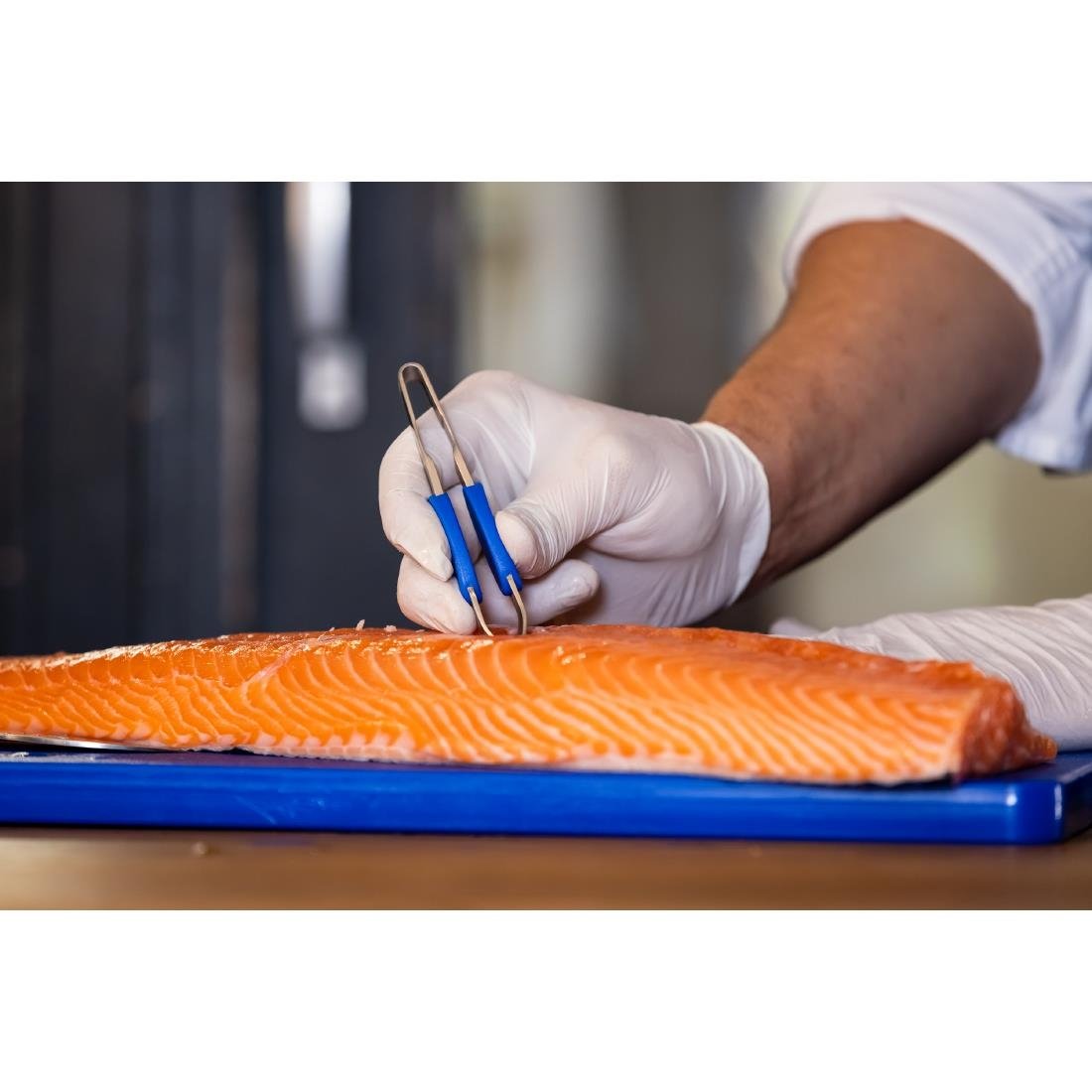 Deglon Straight Fish Bone Tweezer Bevelled Ends 12cm