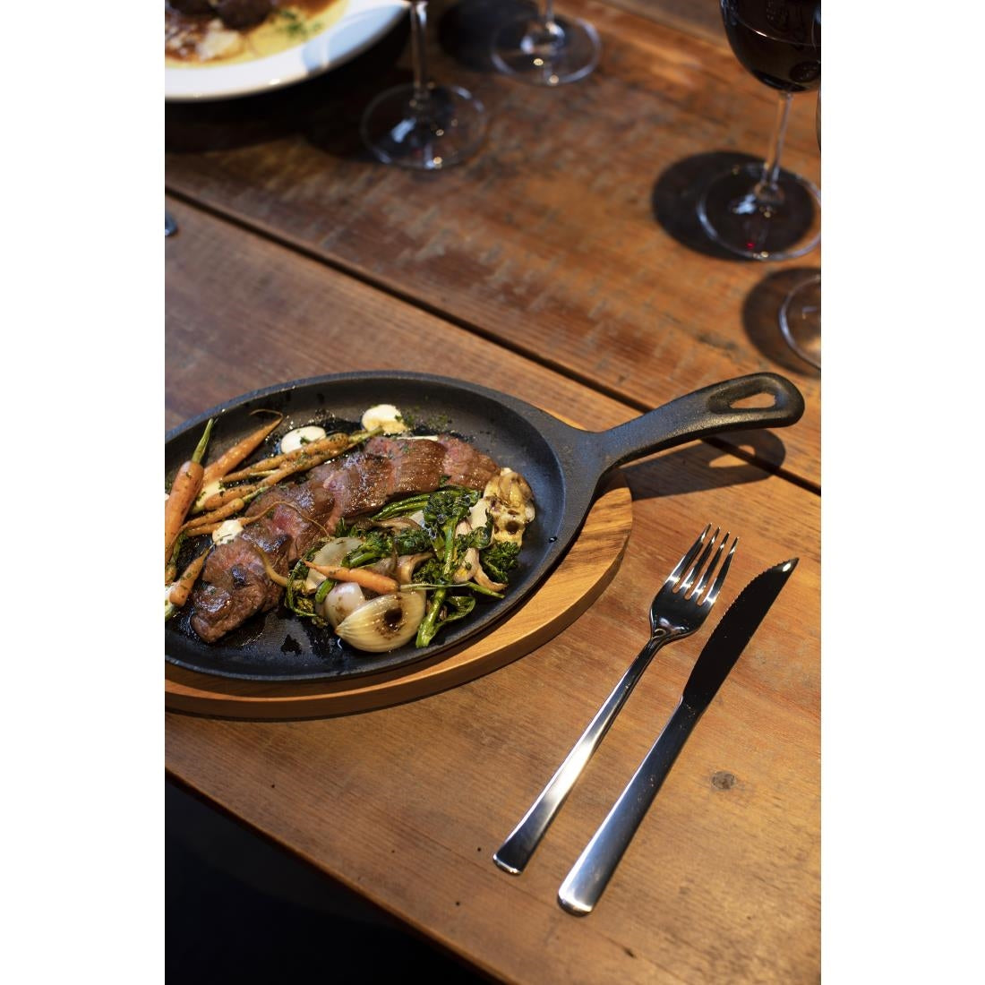 Tramontina Pre-Seasoned Cast Iron Fajita Sizzler 305x185mm
