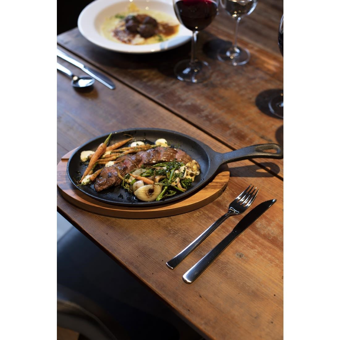 Tramontina Pre-Seasoned Cast Iron Fajita Sizzler 305x185mm