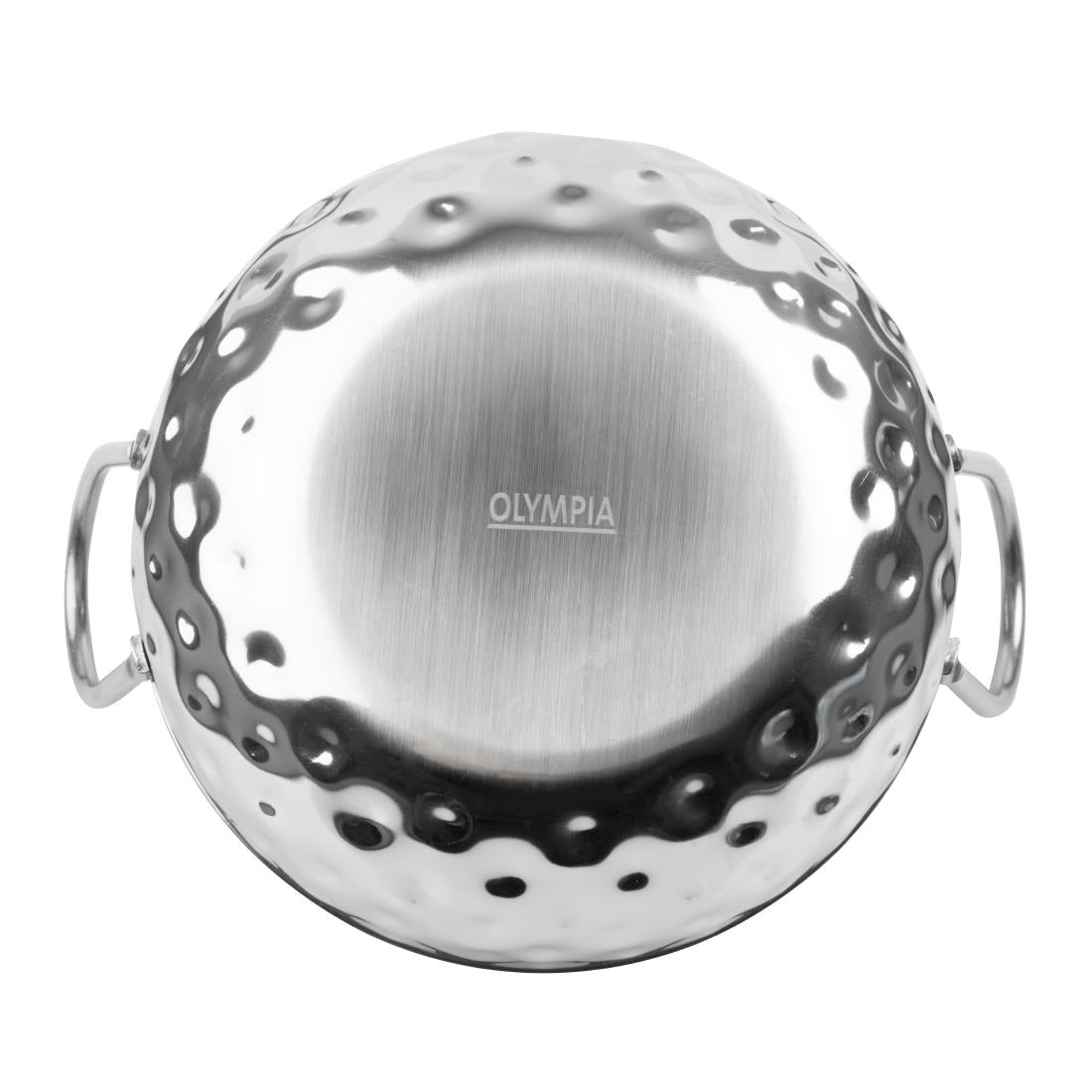 Olympia Table Presentation Hammered Kadai Dish Stainless Steel 150mm