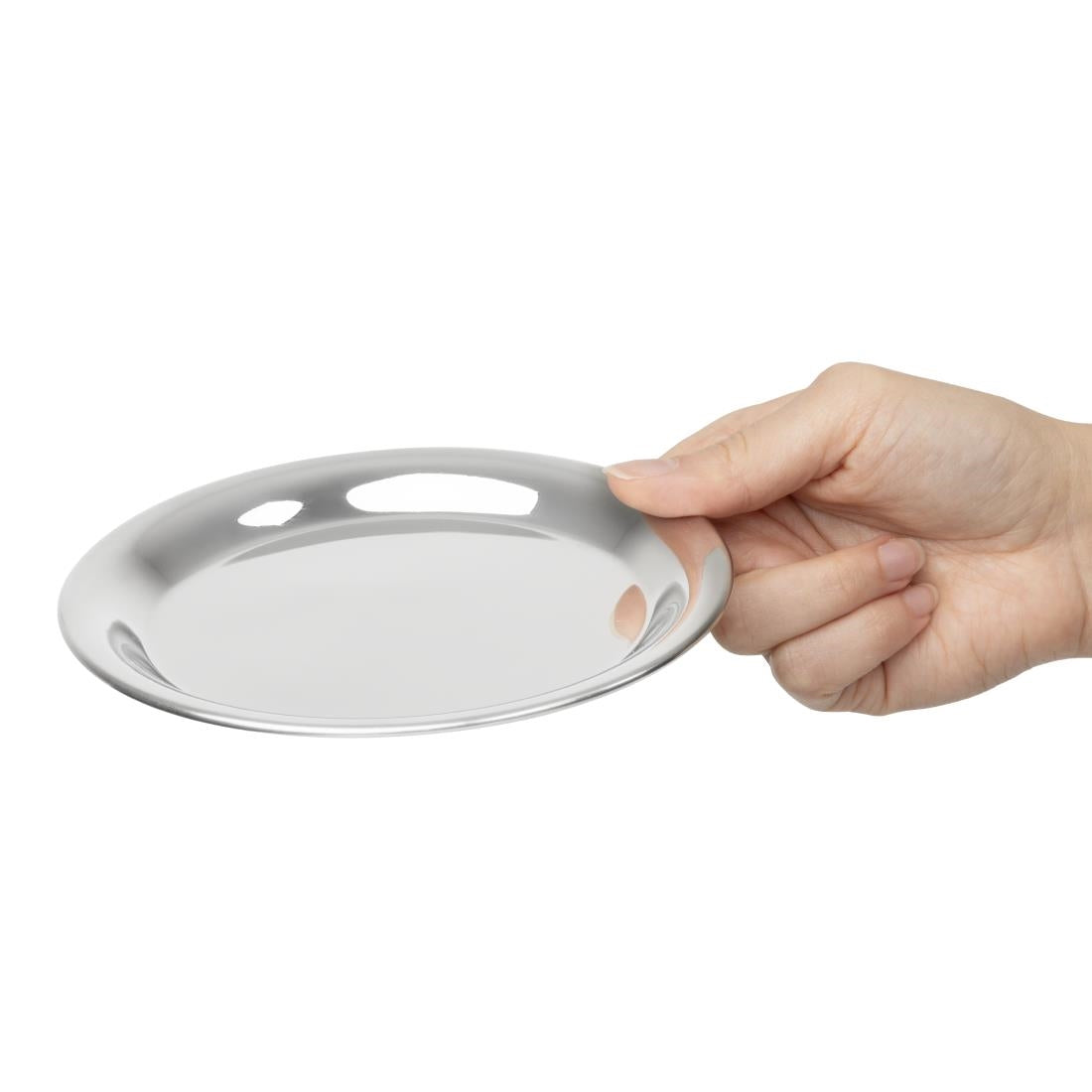 Olympia Round Stainless Steel Tip Tray 150mm