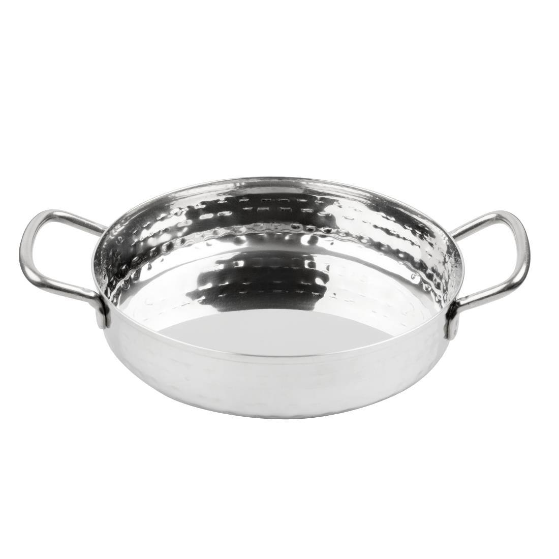Olympia Table Presentation Handled Dish Stainless Steel Hammered 125mm