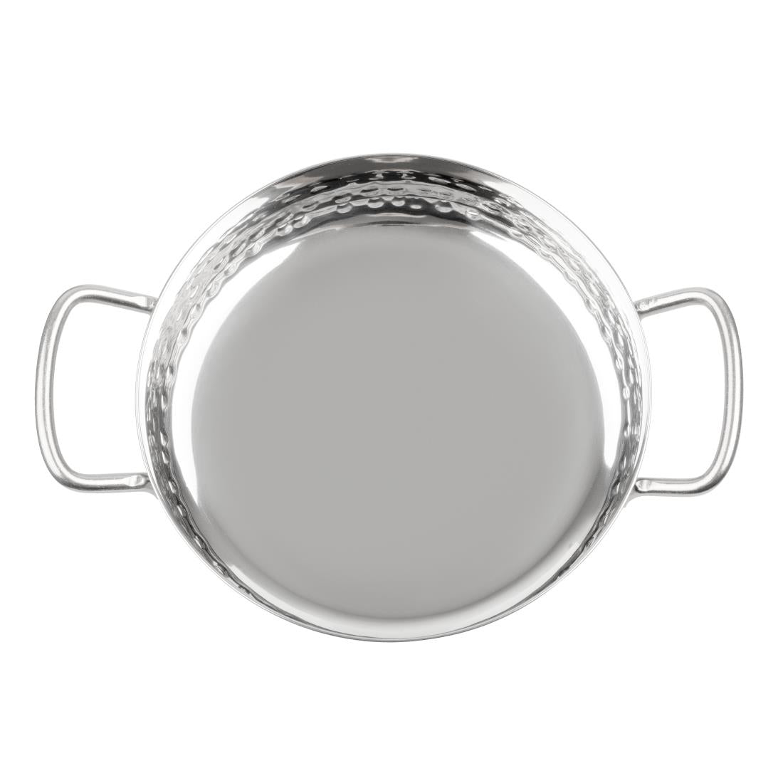 Olympia Table Presentation Handled Dish Stainless Steel Hammered 150mm