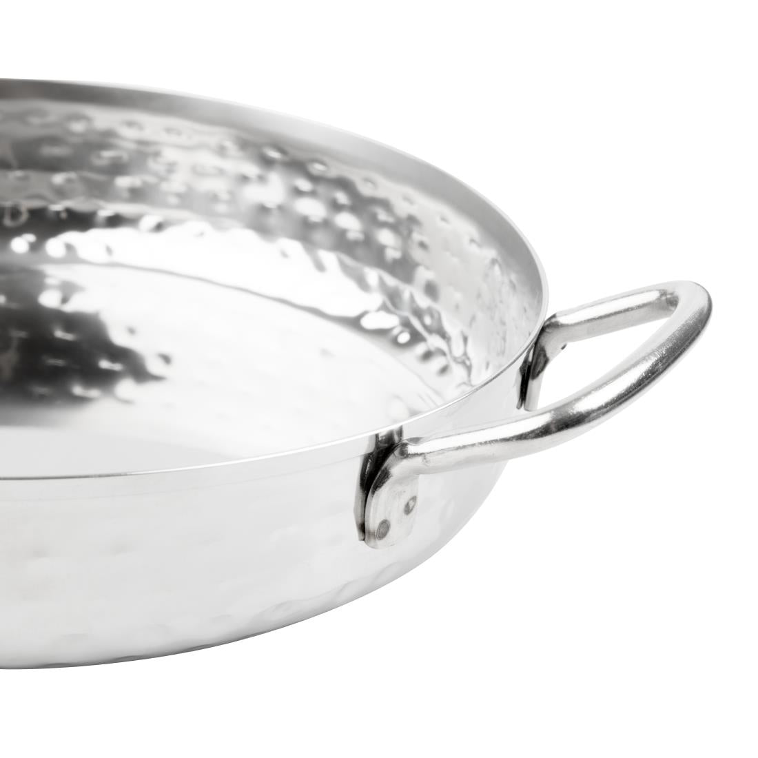 Olympia Table Presentation Handled Dish Stainless Steel Hammered 180mm