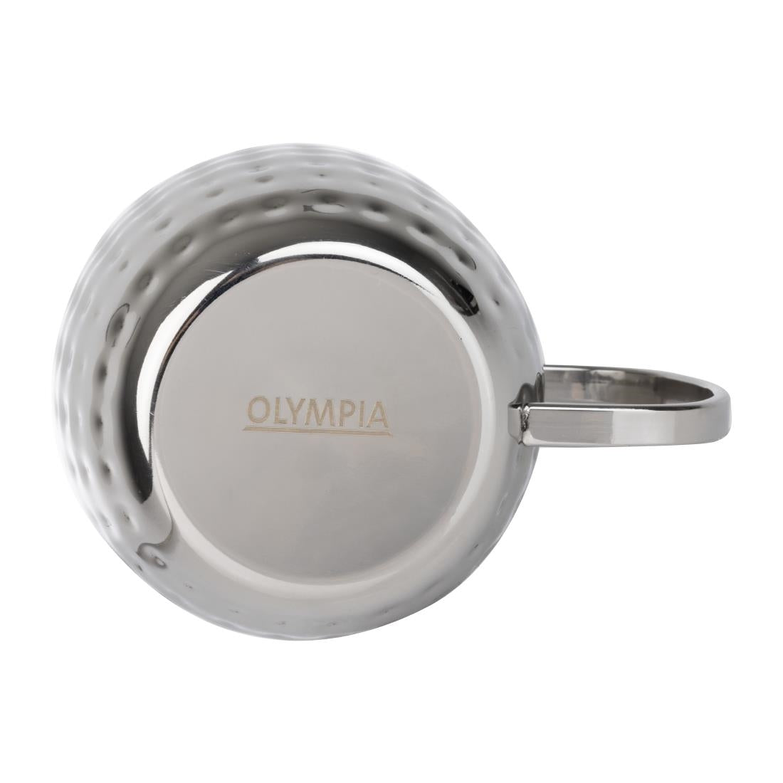Olympia Barware Hammered Stainless Steel Mug 440ml