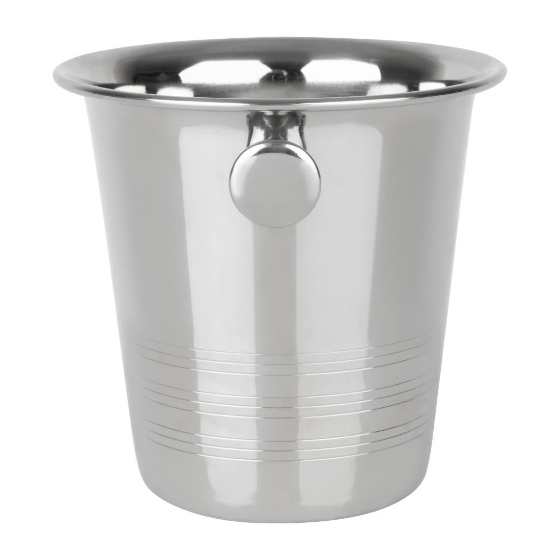 Olympia Ice Bucket with Handles and Etch Detail Stainless Steel 1050ml