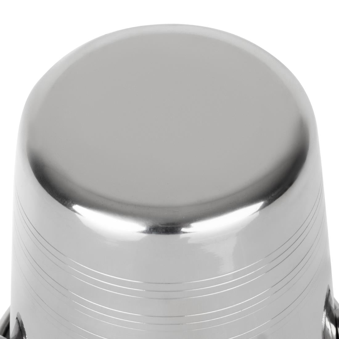 Olympia Ice Bucket with Handles and Etch Detail Stainless Steel 1050ml