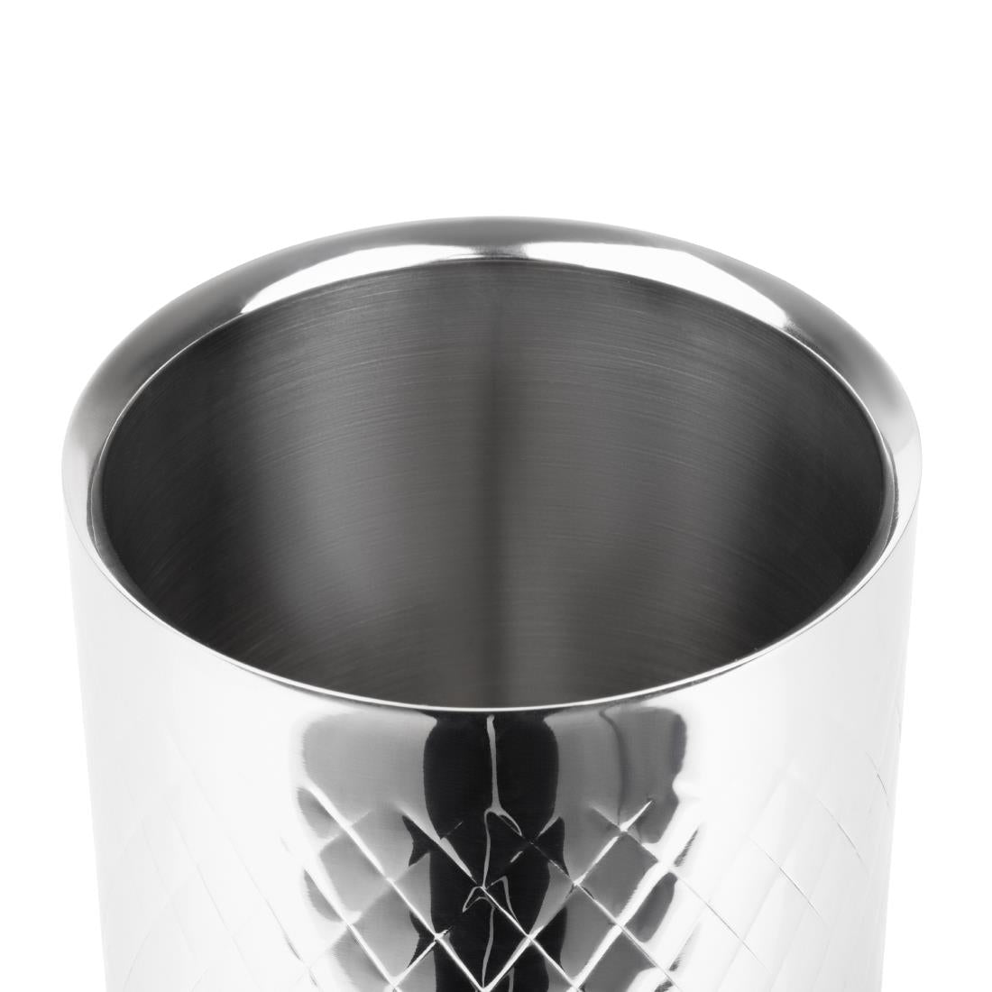 Olympia Geo Double Wall Wine Cooler Stainless Steel