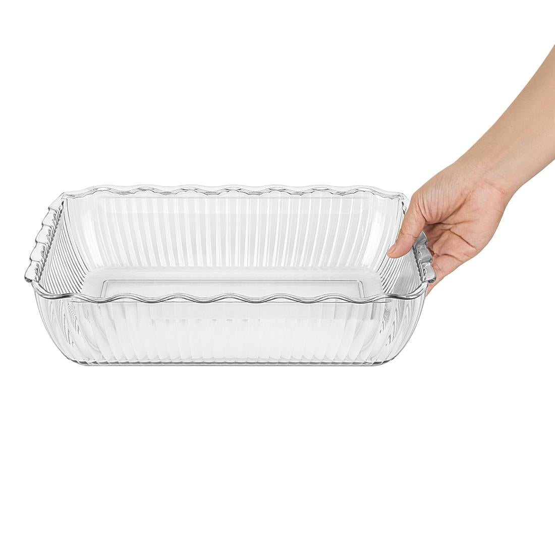 Olympia Kristallon Large Salad Crock - Clear