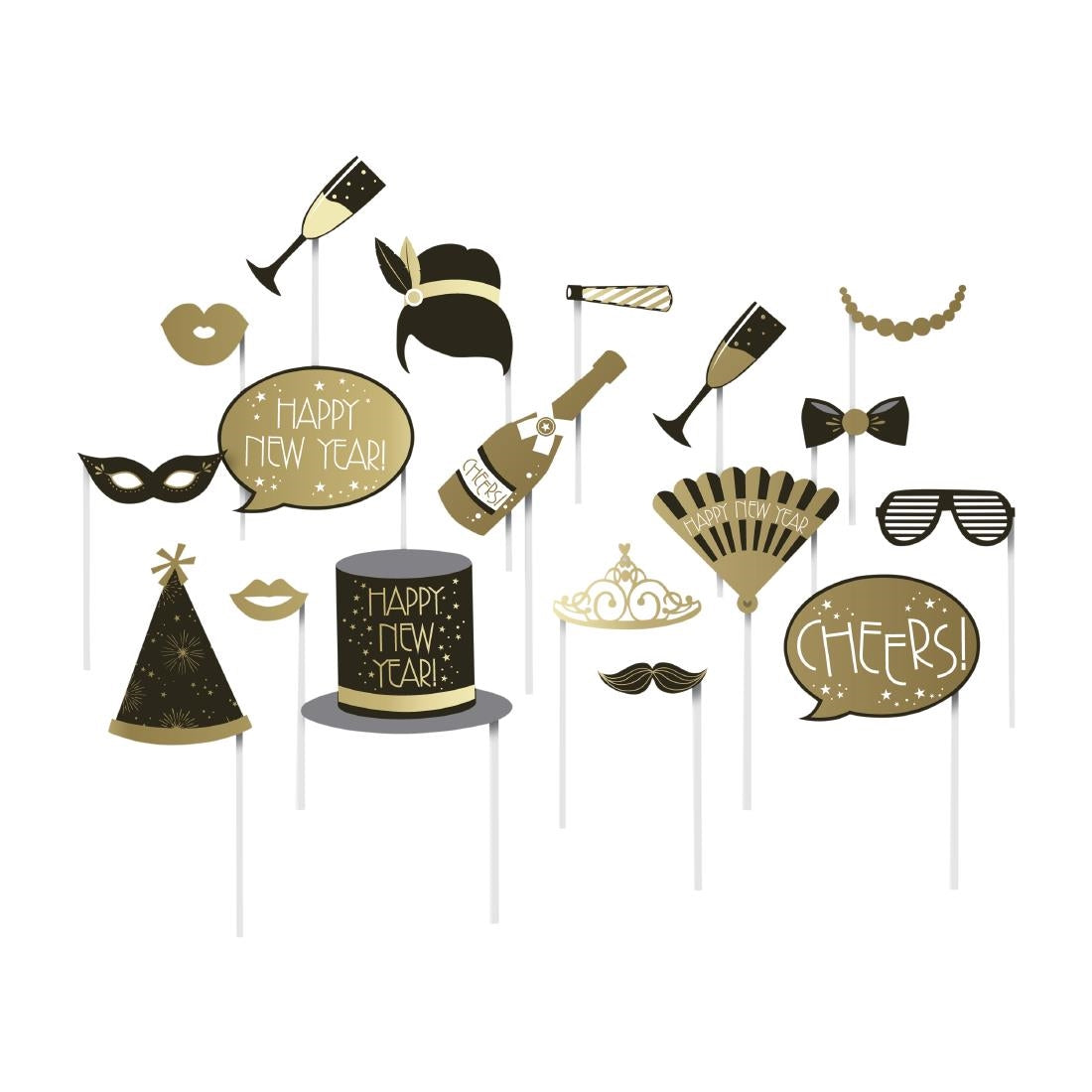 Swantex New Year Selfie Photo Kit (8 Pack)