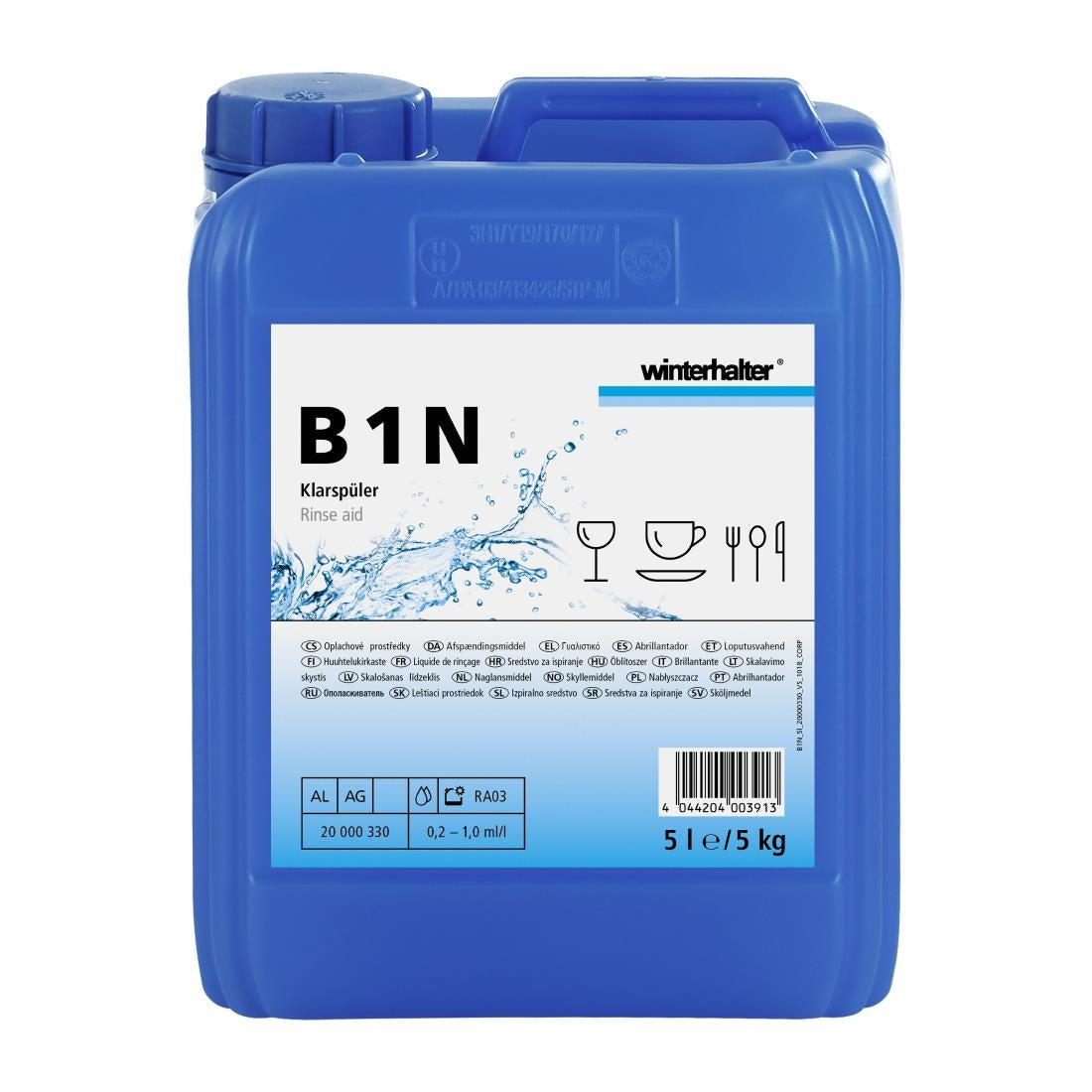Winterhalter B1N Neutral Rinse Aid 5Ltr