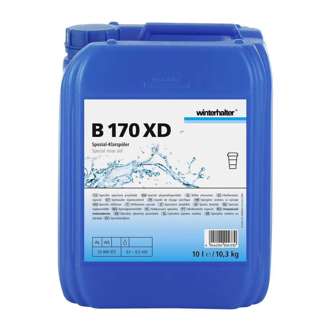 Winterhalter B170XD Plastics Rinse Aid 10Ltr