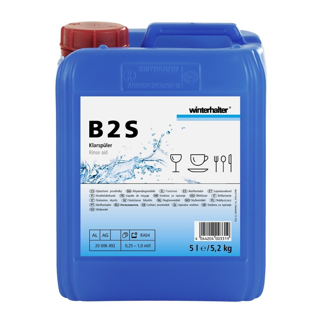 Winterhalter B2S Acidic Rinse Aid 5Ltr