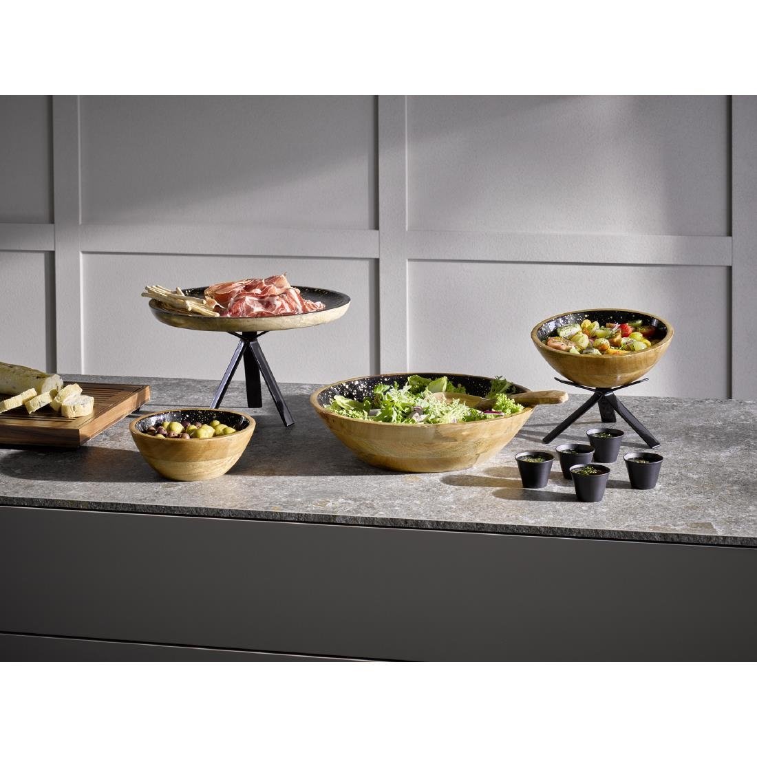 APS Mango Bowl Black and Gold 240x75mm