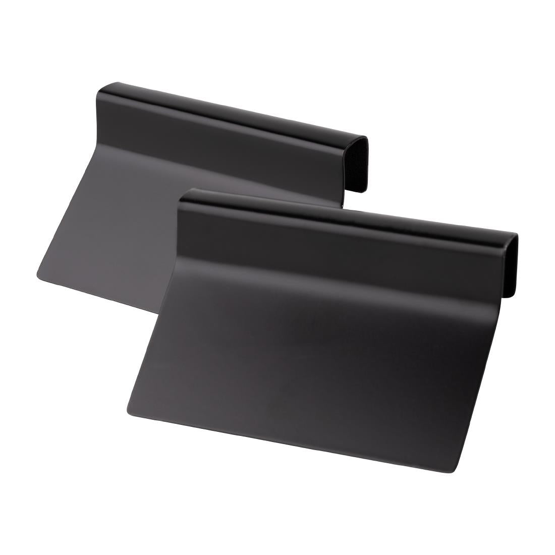 APS Inscription Labels Black 80x15x55mm (2 Pack)