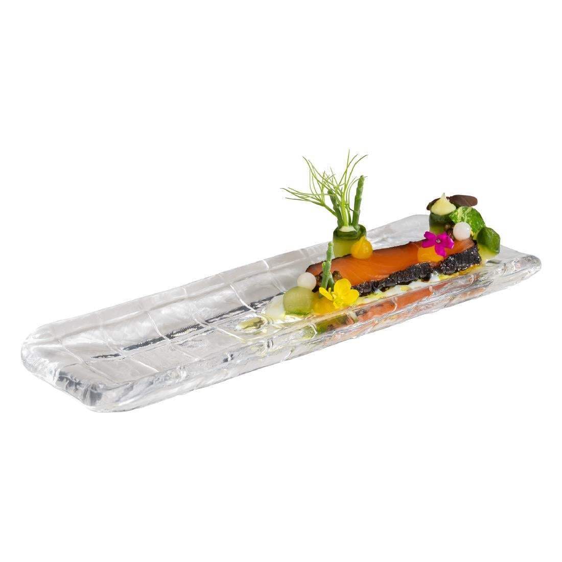 APS Takashi Sushi Board Clear Glass 190x65mm