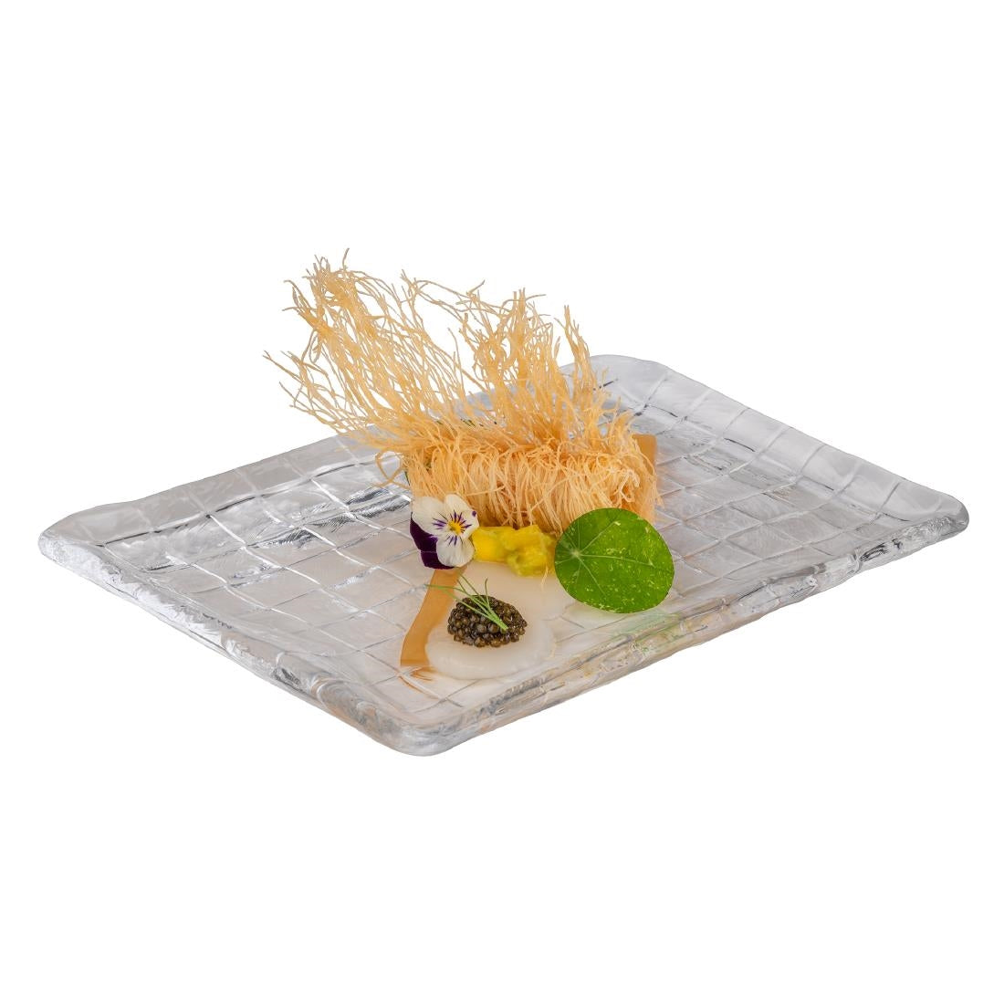 APS Takashi Sushi Board Clear Glass 230x180mm