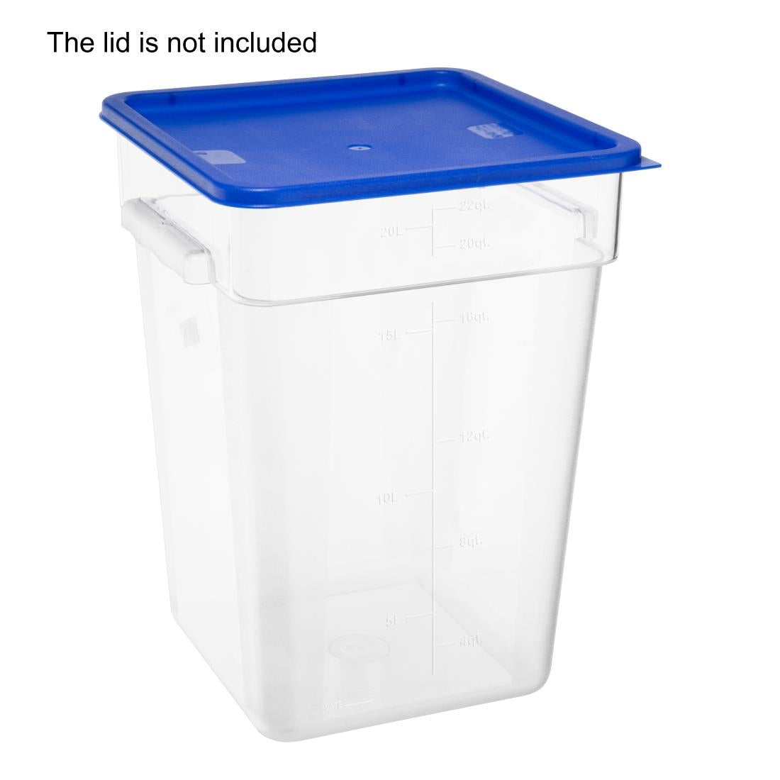 Hygiplas ABS Square Storage Container 20Ltr