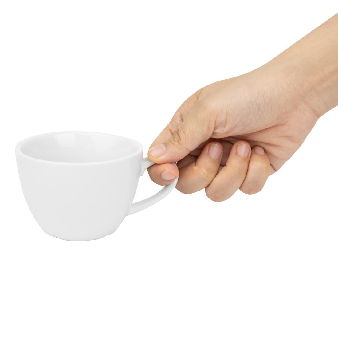 Olympia Whiteware Flat White Cups 170ml (12 Pack)