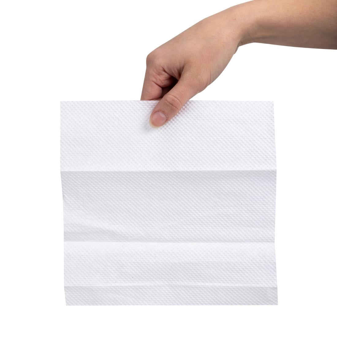 Nisbets Essentials White Hand Towels 1ply - 100 Sheets (36 Pack)