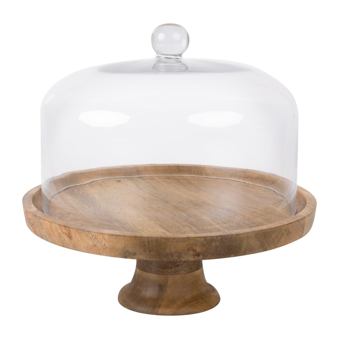 Olympia Cake Stand Mango Wood 330x120mm