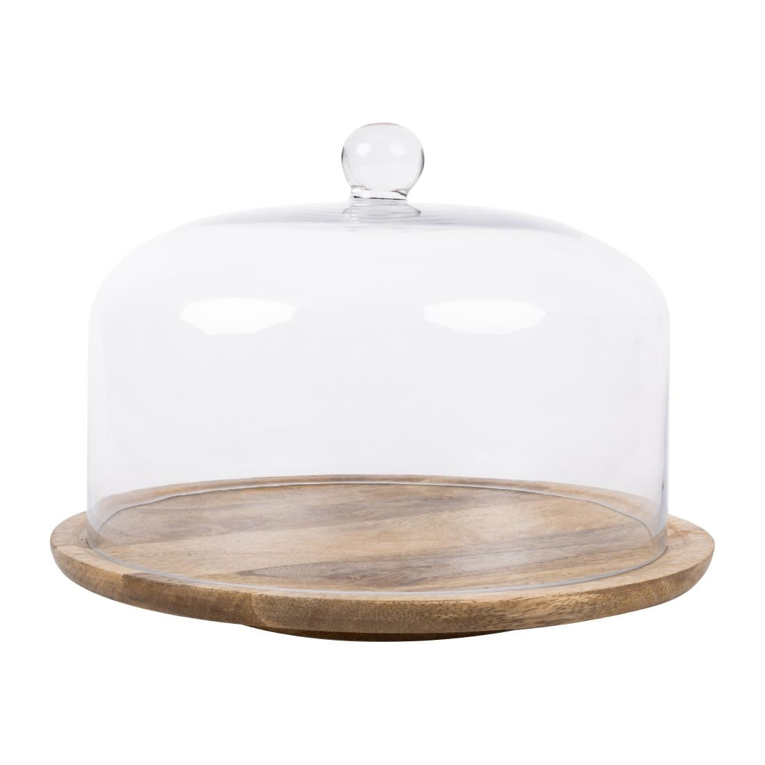Olympia Revolving Cake Stand Mango Wood 330mm