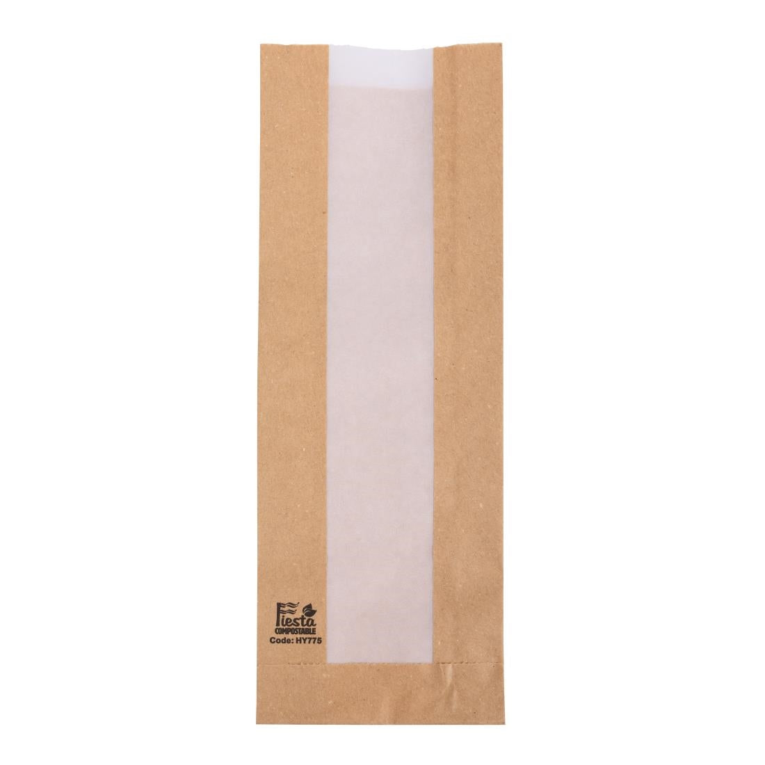 Fiesta Compostable Baguette Bags with Glassine Window 300x100mm (1000 Pack)